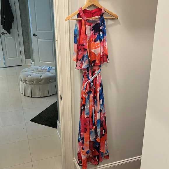 Dress. Eliza J floral print in pink - Picture 1 of 12